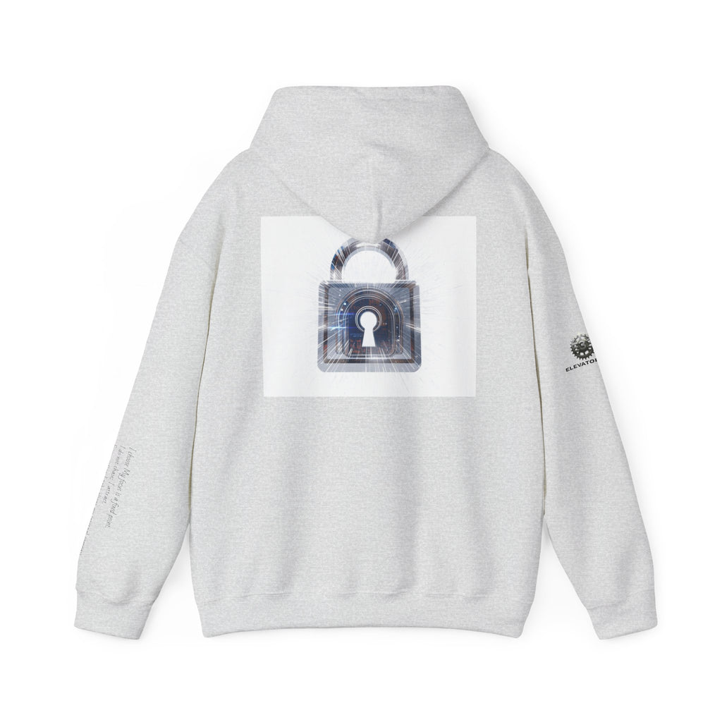 “Source Lock” Hoodie Sweatshirt- Sleeve Print Affirmation