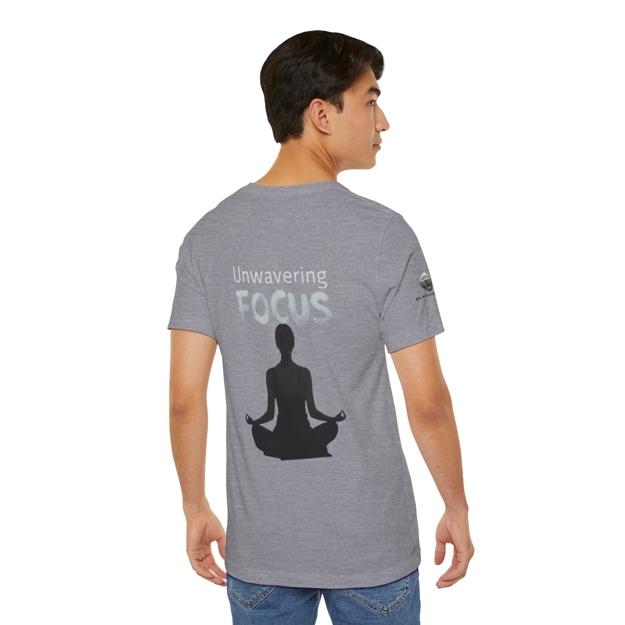 Unwavering Focus Tee — Affirmation Sleeve Graphic T-Shirt