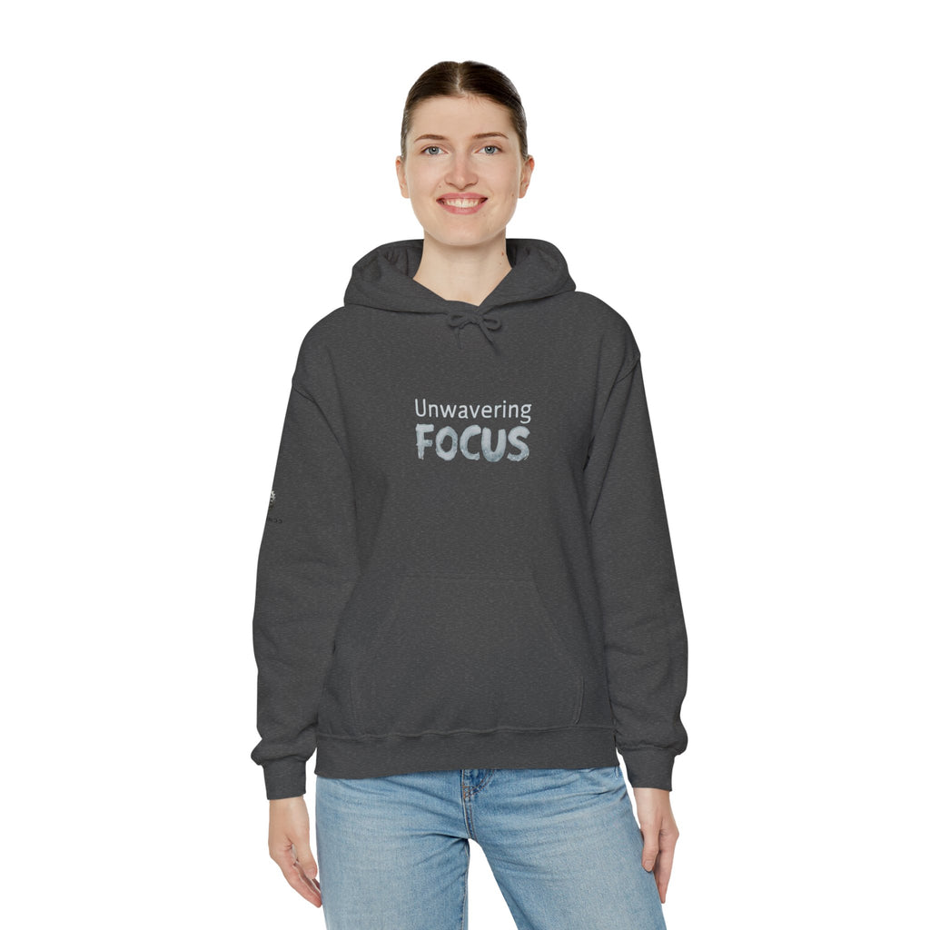 “Unwavering Focus” Hoodie- Sleeve Print Affirmation